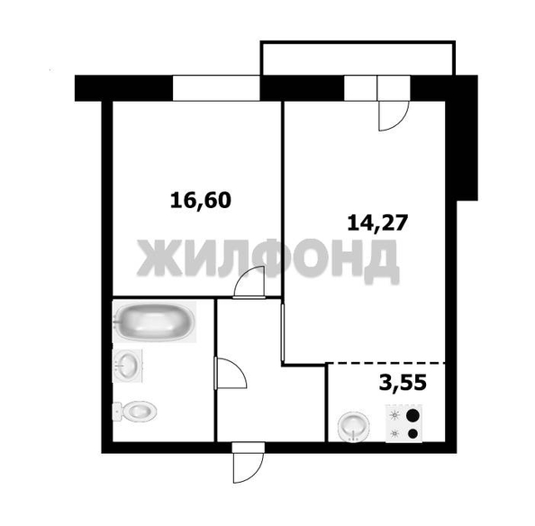 
  Продается 1-комн. квартира, 37.18 м², ЖК Дунаевский, дом 2
. Фото 17.