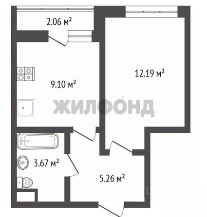 
   Продам 1-комнатную, 30.6 м², Фабричная ул, 65/3

. Фото 13.