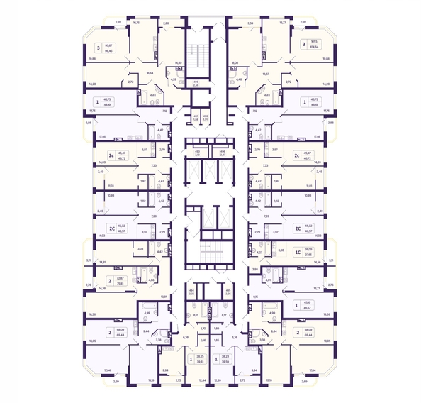 
  Продается 3-комн. квартира, 98.45 м², ЖК Астон. Шесть звёзд, 2
. Фото 1.