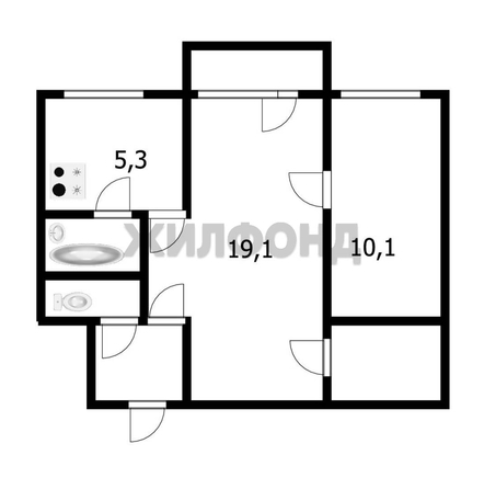 
  Продается 2-комн. квартира, 43.5 м², Фабричная ул, д. 2
. Фото 15.