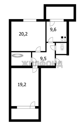 
   Продам 2-комнатную, 64.3 м², 2-я Обская ул, 69/2

. Фото 21.