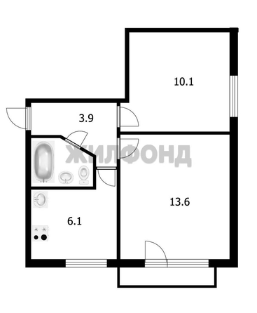 
   Продам 2-комнатную, 36.8 м², Покрышкина ул, 35

. Фото 10.