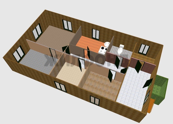 
   Продам дом, 102.3 м², Новосибирск

. Фото 2.