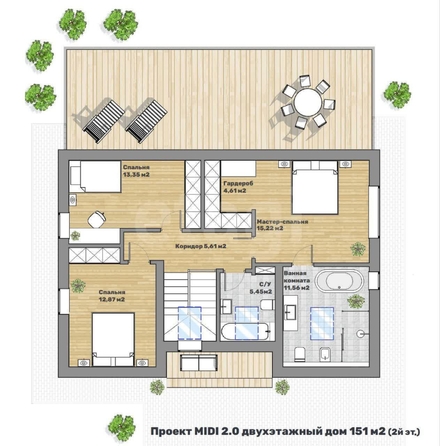 
   Продам дом, 151 м², Ленинское село

. Фото 3.