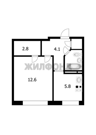 
   Продам 1-комнатную, 29.1 м², Широкая ул, 21/1

. Фото 2.