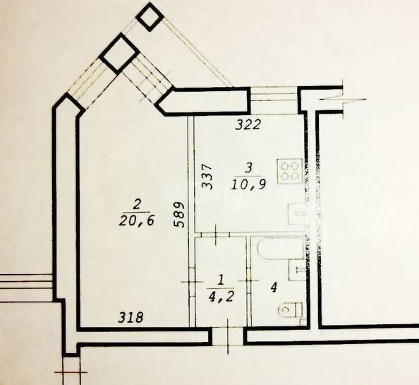 
  Сдам в аренду 1-комнатную квартиру, 40 м², Новосибирск

. Фото 8.