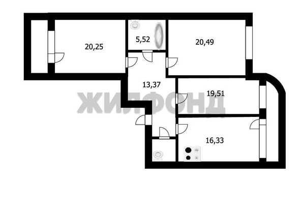 
   Продам 3-комнатную, 101 м², Дуси Ковальчук ул, 238

. Фото 5.