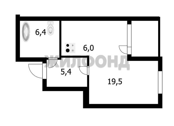 
   Продам 1-комнатную, 36.8 м², Петухова ул, 172

. Фото 14.
