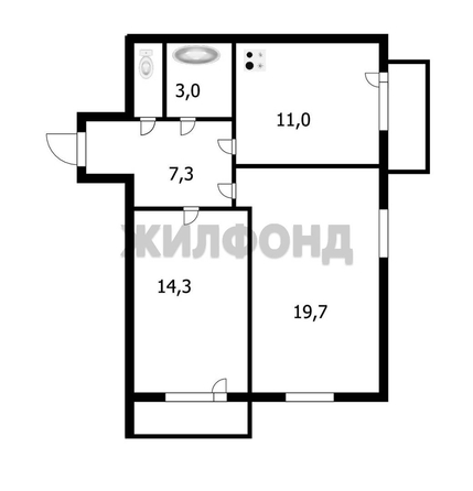 
  Продается 2-комн. квартира, 56 м², ЖК Новые Матрешки, дом 1 б/с 4
. Фото 20.