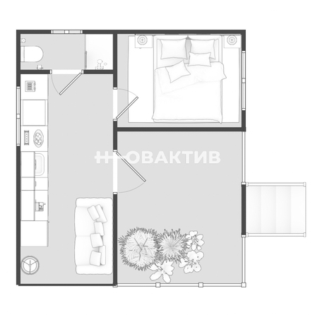 
  Продается дом, 29.8 м², село Репьево
. Фото 3.