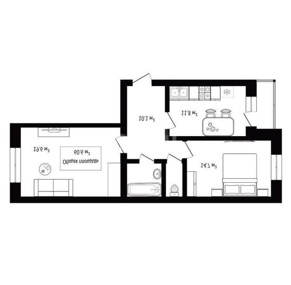 
  Продается 2-комн. квартира, 60.7 м², Ивлева ул, д. 160
. Фото 16.