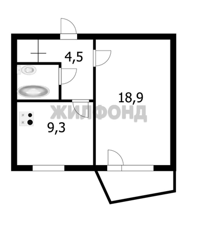 
  Продается 1-комн. квартира, 37.1 м², Тюленина ул, д. 1/2
. Фото 2.