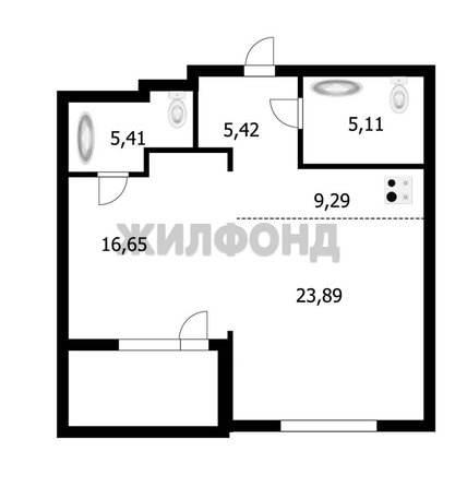 
   Продам 2-комнатную, 65.8 м², Дачное ш, 22/3

. Фото 11.