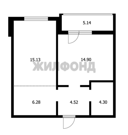 
   Продам 2-комнатную, 45 м², 3-й микрорайон, 15/1

. Фото 16.