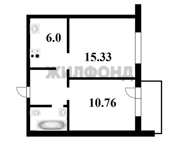 
  Продается 2-комн. квартира, 43.3 м², ЖК Новые снегири, блок а
. Фото 49.