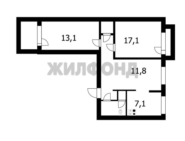 
   Продам 3-комнатную, 63 м², Адриена Лежена ул, 7

. Фото 21.