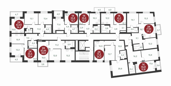 
   Продам 2-комнатную, 62.65 м², Скандинавские кварталы, дом 1

. Фото 1.