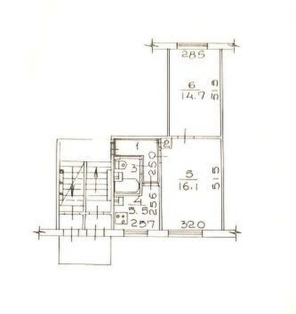 
   Продам 2-комнатную, 44 м², Котовского ул, 29

. Фото 6.