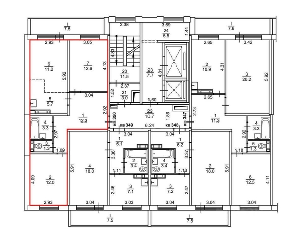
   Продам 3-комнатную, 58.4 м², Междуреченская ул, 1

. Фото 19.