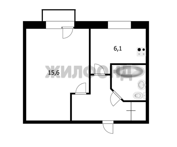 
  Продается 1-комн. квартира, 29 м², Лунная ул, д. 4
. Фото 9.