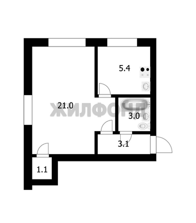 
  Продается 1-комн. квартира, 33.6 м², Титова ул, д. 16
. Фото 7.