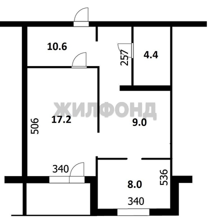 
  Продается 2-комн. квартира, 51.1 м², Заречная ул, д. 29
. Фото 11.