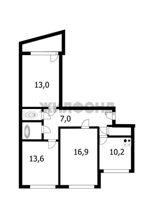 
  Продается 3-комн. квартира, 69.5 м², Свечникова ул, д. 6
. Фото 16.
