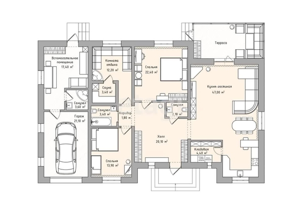 
  Продается дом, 172.8 м², коттеджный поселок Удачный
. Фото 1.