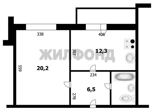 
  Продается 1-комн. квартира, 41.4 м², Дениса Давыдова ул, д. 9
. Фото 5.