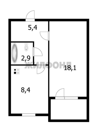 
  Продается 1-комн. квартира, 34.8 м², Бориса Богаткова ул, д. 260/1
. Фото 3.