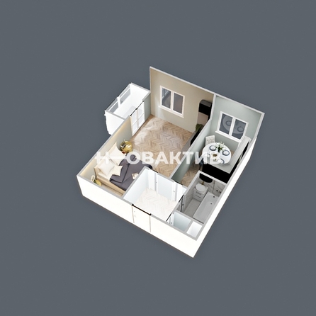 
  Продается 1-комн. квартира, 33 м², Первомайская ул, д. 220
. Фото 4.