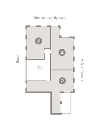 
  Продается 2-комн. квартира, 74.56 м², ЖК Пшеница, дом 2.1
. Фото 1.