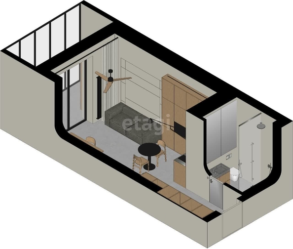 
  Продается студия, 33 м², ЖК Калининский-2
. Фото 13.