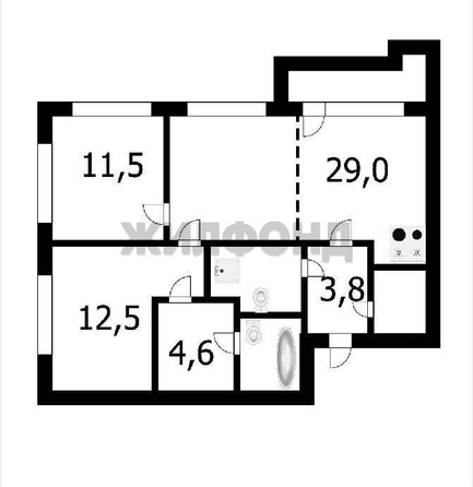
  Продается 2-комн. квартира, 71 м², ЖК История
. Фото 17.
