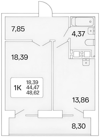 
  Сдается 1-комн. квартира, 50 м², Немировича-Данченко ул, д. 167/3
. Фото 12.
