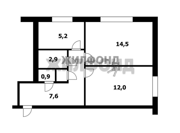 
  Продается 2-комн. квартира, 41.3 м², Советская ул, д. 53
. Фото 15.