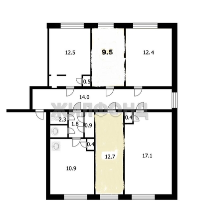 
  Продается комната, 12.7 м², Железнодорожная ул, д. 18
. Фото 2.
