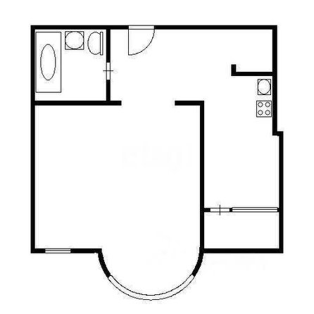 
  Сдается 1-комн. квартира, 46 м², Российская ул, д. 8
. Фото 12.