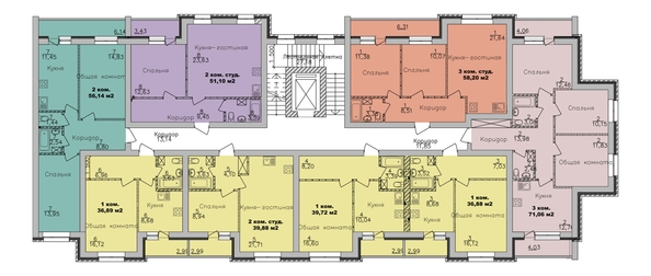 
  Продается 1-комн. квартира, 36.88 м², ЖК Дивногорский, дом 24
. Фото 1.
