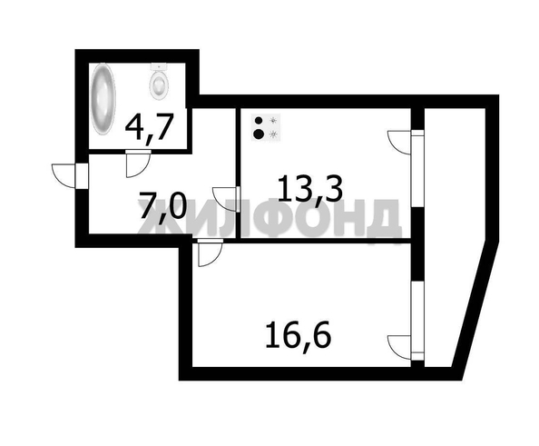 
  Продается 1-комн. квартира, 41.6 м², Пархоменко ул, д. 27
. Фото 5.