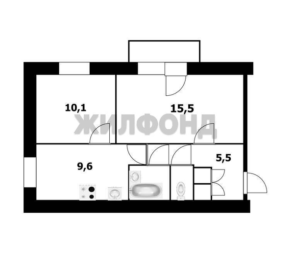 
  Продается 2-комн. квартира, 42.8 м², Немировича-Данченко ул, д. 28/1
. Фото 3.