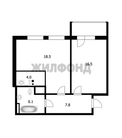 
  Продается 2-комн. квартира, 50.6 м², ЖК Пифагор
. Фото 12.