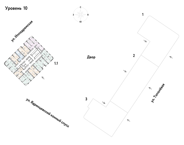 
  Продается 3-комн. квартира, 86.27 м², ЖК Страна.Тополевая, корпус 1
. Фото 1.