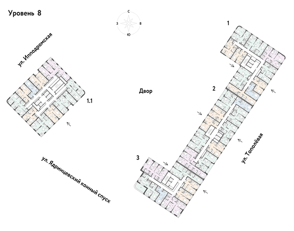 
  Продается 1-комн. квартира, 47.66 м², ЖК Страна.Тополевая, корпус 2
. Фото 1.