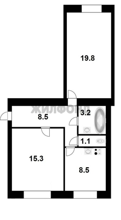 
  Продается 2-комн. квартира, 55.1 м², Александра Невского ул, д. 6
. Фото 16.