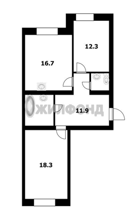 
  Продается 3-комн. квартира, 65.4 м², Широкая ул, д. 125
. Фото 6.