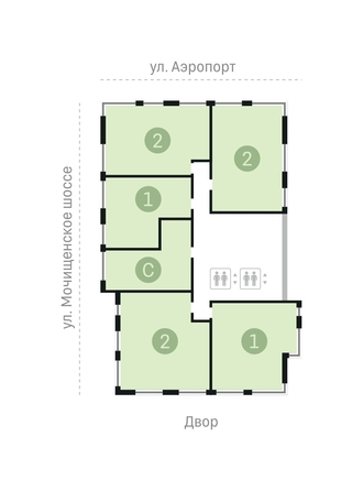 
  Продается 1-комн. квартира, 57.1 м², ЖК Авиатор, дом 1-2
. Фото 9.