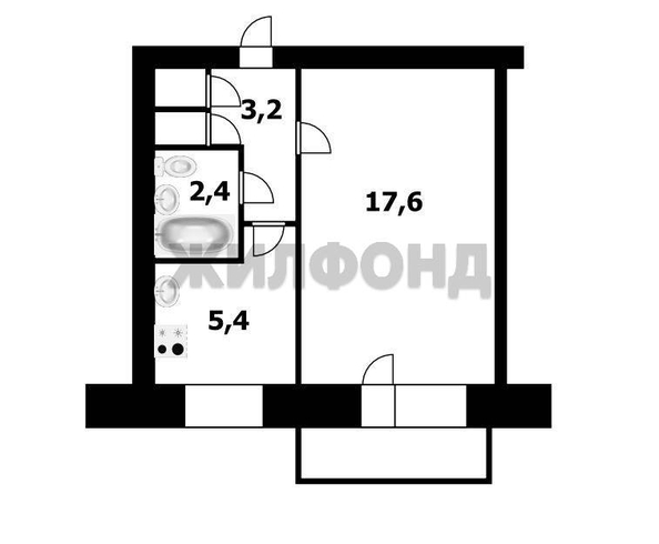 
  Продается 1-комн. квартира, 29.3 м², Макаренко ул, д. 13
. Фото 9.