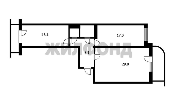 
  Продается 3-комн. квартира, 74.8 м², ЖК Ельцовский, 1-2 б/с
. Фото 39.