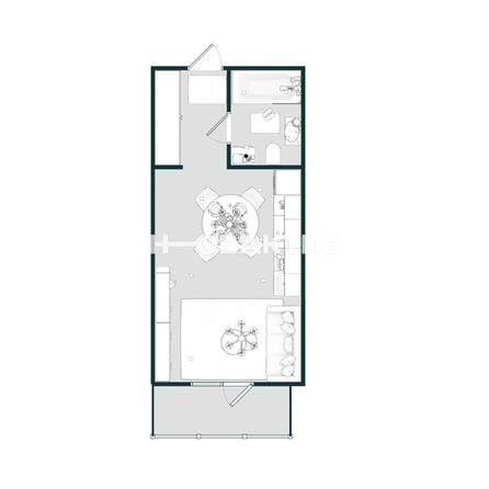 
  Продается студия, 31 м², ЖК Новые Матрешки, дом 2 
. Фото 13.